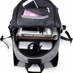 Aanbiedingen 🤩 Rugtas/Rugzak, Laptoptas En Schooltas Voor Dames, Heren, Laptop En School - Met USB En 3.5mm Audio Jack Aansluiting - Lovnix Fularuishi Bag101 Zwart 🛒 -Tassen-Dames Winkel 550x598 4