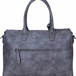 Goedkoop 🔥 Wimona Fabiana Two 2022 Schoudertas / Laptoptas - 15,6 Inch - Grijs ❤️ -Tassen-Dames Winkel 550x599