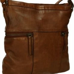 Top 10 🔥 Bear Design Medium Schoudertas / Crossbody Tas Dames - Leer - Cow Lavato - Cognac 😉 -Tassen-Dames Winkel 550x608