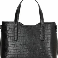 Korting 👍 Charm London Midwood Handtas - Zwart ❤️ -Tassen-Dames Winkel 550x618 1