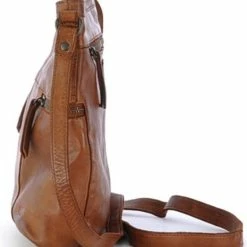 Top 10 🔥 Bear Design Medium Schoudertas / Crossbody Tas Dames - Leer - Cow Lavato - Cognac 😉 -Tassen-Dames Winkel 550x618