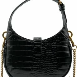 Nieuw 🧨 Guess Maimie Mini Hobo Dames Handtas - Zwart 😀 -Tassen-Dames Winkel 550x619