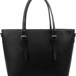 Goedkoop 😀 Davinci Bags DAVINCI Cosenza Tote Bag | Black | Zwart. Draagtas - Schoudertas - Handtas - Geschikt Voor 15" Laptop - Dames - Vrouwen 🛒 -Tassen-Dames Winkel 550x624 2
