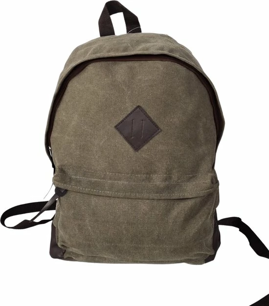 Nieuw 🤩 Active Sport Active Rugzak Canvas - Rugtas - Olijfgroen - 2 Vakken - 20 Liter ❤️ 7 Nieuw 🤩 Active Sport Active Rugzak Canvas - Rugtas - Olijfgroen - 2 Vakken - 20 Liter ❤️ - Afbeelding 5