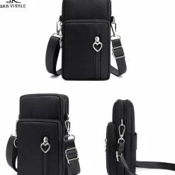 Kopen 👍 San Vitale® - Casual Telefoon Tas - Schoudertasje - Telefoontasje - Heuptas - Wandel/Sport/Mobiele Telefoon/Smartphone - Donker Blauw ⭐ -Tassen-Dames Winkel 550x626 5