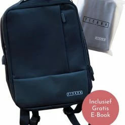 Flash-uitverkoop 🧨 Ticaba Rolle - Waterafstotende Laptop Rugzak Inclusief Usb Oplaadstation - 14 T/m 15,6 Inch - Rugtas Voor Dames En Heren - Zwart 🌟