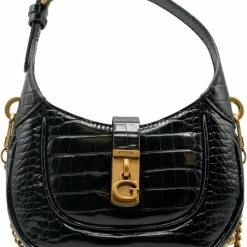 Nieuw ๐งจ Guess Maimie Mini Hobo Dames Handtas - Zwart ๐