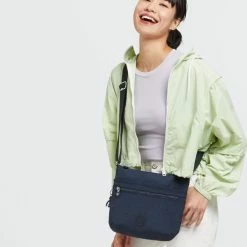 Nieuw 💯 Kipling Medium Schoudertas / Crossbody Tas Dames - Polyamide - Arto - Blauw 🎉 -Tassen-Dames Winkel 550x646 8