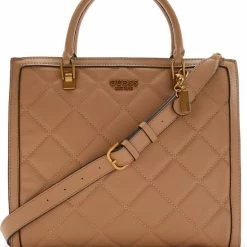 Gloednieuw ⭐ GUESS Abey Dames Crossbody Schoudertas Kunstleer - Beige 🎁