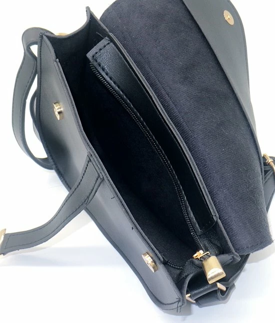 Groothandel β Dielay Tas Dames - Saddle Bag - PU Kunstleer - 22x16x3,5 Cm - Zwart 𧨠5 Groothandel β Dielay Tas Dames - Saddle Bag - PU Kunstleer - 22x16x3,5 Cm - Zwart 𧨠- Afbeelding 3