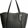 Groothandel 🔔 Guess Dames Handtassen Naya Trap Tote - Zwart 🥰 -Tassen-Dames Winkel 550x648 3