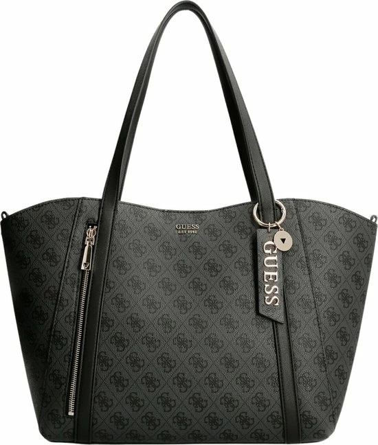 Groothandel π Guess Dames Handtassen Naya Trap Tote - Zwart π₯° 3 Groothandel π Guess Dames Handtassen Naya Trap Tote - Zwart π₯°