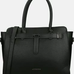 Kopen 💯 Wimona Sienna Handtas / Laptoptas 15,6 Inch - Zwart 🔔 -Tassen-Dames Winkel 550x649 1