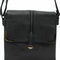 Begroting 💯 Nuba Design - Dames Schoudertas - Klein Tasje - Leer Look - Zwart 💯