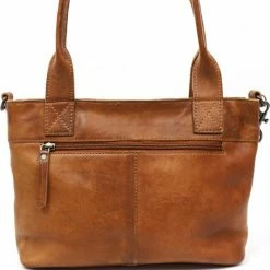 Kopen 😀 Bear Design Medium Schoudertas / Crossbody Tas Dames - Leer - Calisto Pelle - Cognac ✔️ -Tassen-Dames Winkel 550x655 5