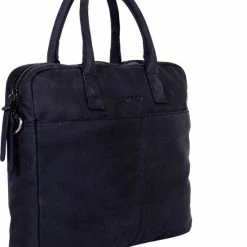 Kopen 🤩 DSTRCT Wall Street Leren Laptoptas - 15,4 Inch - Zwart 🔥 -Tassen-Dames Winkel 550x658 1