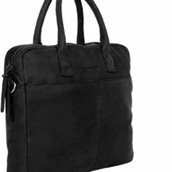 Kopen 🤩 DSTRCT Wall Street Leren Laptoptas - 15,4 Inch - Zwart 🔥 -Tassen-Dames Winkel 550x658 2