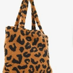Nieuw 💯 Scapino Teddy Shopper Met Luipaardprint - Bruin ✨