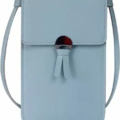 Tassen-Dames Winkel 10 Beste deal 😀 Merkloos Schoudertas Mobieltasje Crossbodytas Telefoontasje Smartphone Tas Met Touchscreen Grijs Blauw 🎉