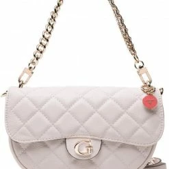 Gloednieuw 👍 Guess Gillian Crossbody Flap - Beige 🧨 -Tassen-Dames Winkel 550x676 5