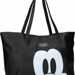 Gloednieuw ❤️ Mickey Mouse & Friends Disney Mickey Mouse Forever Famous Shopper - 33,6 L - Zwart 👏