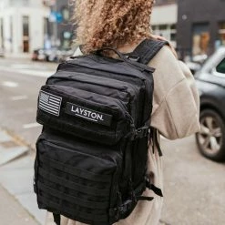 Begroting 🔔 Layton LAYSTON. - Tactische Rugzak 45 Liter - Rugtas - Tactical 🎒 Backpack - Sport School Werk - Zwart ⌛ -Tassen-Dames Winkel 550x687 6