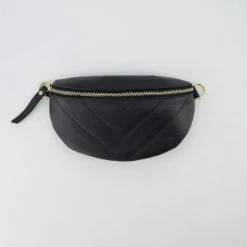 Nieuw 🎉 Teatro Festival Tas - Leren Buidel Tas - Bum Bag - Leren Tas - Zwart ❤️ -Tassen-Dames Winkel 550x695 2