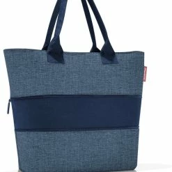 Coupon ⭐ Reisenthel Shopper E1 Shopper Schoudertas - 12L - Twist Blue Blauw 😀 -Tassen-Dames Winkel 550x696 9