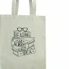 Promo 😉 Merkloos Tavas Katoenen Boek Tasje Draagtas Naturel 38x42 Cm Reading Is Always A Good Idea Tote Bag Tas Shopper Boodschappentas Schoudertas 🛒