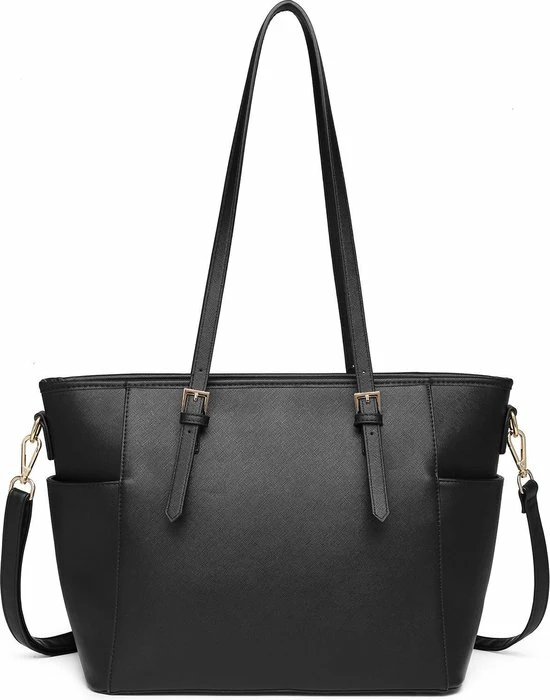 Goedkoop ๐คฉ Miss Lulu Dames Schoudertas - Handtas - Laptoptas 13.3" – Zwart (LM1642 BK) ๐ 13 Goedkoop ๐คฉ Miss Lulu Dames Schoudertas - Handtas - Laptoptas 13.3" – Zwart (LM1642 BK) ๐ - Afbeelding 11