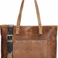 Flash-uitverkoop 🎉 Micmacbags Masterpiece Dames Laptoptas Leer - Beige 🎉