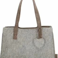 Groothandel 🧨 Beagles Vilt Shopper Marbella Grijs 🛒