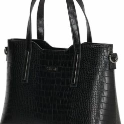 Korting 👍 Charm London Midwood Handtas - Zwart ❤️ -Tassen-Dames Winkel 550x706 6