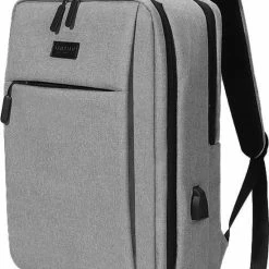 Goedkoop ๐ ZILOU® Rugzak - 15,6 Inch Laptop Rugtas - USB Poort - Waterafstotend - Grijs ๐คฉ