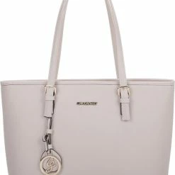 Goedkoop 🌟 Merkloos Gallantry - Dames Tas Shopper Met Rits- Handtas - Schooltas - Werktas - Geschikt Voor A4 - Beige 🎉