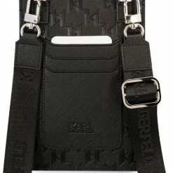 Beste deal 🔔 Karl Lagerfeld Universal Phone Pouch - Monogram - Zwart 👍 -Tassen-Dames Winkel 550x715 15