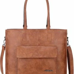 Promo ⭐ Wimona Fantasia 4080 Schoudertas / Laptopotas - Cognac 👍 -Tassen-Dames Winkel 550x715 7
