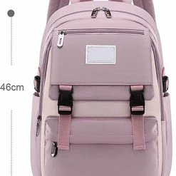 Goedkoop 🥰 Veran Rugzak - Rugtas - School - Meisjes - Jongens - Tieners - Waterdicht - Boekentas - 25 Liter - Roze - Lichtroze 👏 -Tassen-Dames Winkel 550x717 5