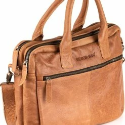 Beste Pirce ❤️ Dutch-Bag Amsterdam Aktetas Laptoptas 17 Inch Leer Cognac - Vintage Leder - Handgemaakt In NL - Premium Leer - Unisex Heren En Dames - Met Schouderband - Exclusieve Kwaliteit - Aktetas - 🎉 -Tassen-Dames Winkel 550x718 3