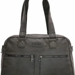 Beste deal 🤩 Enrico Benetti Madrid 54676 Schoudertas Weekendtas Sporttas Met 15" Laptopvak - Zwart ✨