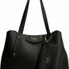Korting ⭐ Guess Eco Brenton Girlfriend Satchel Dames Handtas - Zwart 👏