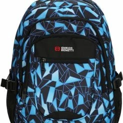 Top 10 🤩 Enrico Benetti Santa Cruz Laptop Rugzak - Zwart/Aqua 😍 -Tassen-Dames Winkel 550x723 12