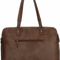 Begroting 👍 Enrico Benetti Caen 66571 Laptoptas Schoudertas - 17 Inch Laptopvak - Bruin 😍 -Tassen-Dames Winkel 550x724 3