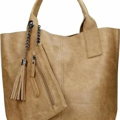 Beste Verkoop ๐ฅฐ Enrico Benetti Caen Handtas - Dames - Kunstleer - Taupe โ๏ธ