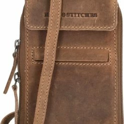 Korting 🎁 Hide & Stitches Idaho Schoudertas - Bruin ⌛