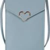 Beste Verkoop 🔥 Amodi - Mobiele Telefoon Tasje - Crossbodytas - Telefoontasje - Hart Sluiting - Vrouwen - Lichtblauw - 20 X 12 X 0.50 (H X B X D) ⌛ -Tassen-Dames Winkel 550x729 2
