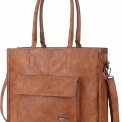 Promo ⭐ Wimona Fantasia 4080 Schoudertas / Laptopotas - Cognac 👍 -Tassen-Dames Winkel 550x731 1