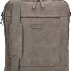 Beste Verkoop 😀 Enrico Benetti Laptop Rugzak & Schoudertas Grijs 15" Trendy Tas 🛒