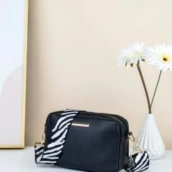 Begroting ❤️ BCshop Tasje -Hip - Schoudertas - Zebra - Print - Zwart - Modern - 20 * 13 Cm 😉