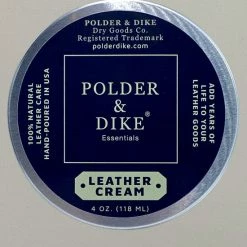 Uitgang ๐คฉ POLDER & DIKE - Leerverzorging - Leather Cream - Leer Creme - Leer Wax - Leder Vet - LeerVet - Kleurloos ๐